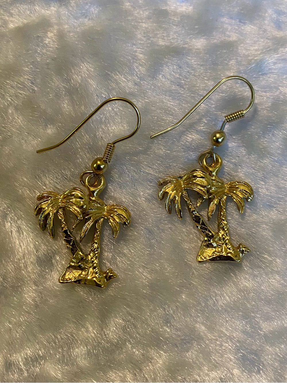 🍀Gold Palm Tree Dangle Earrings